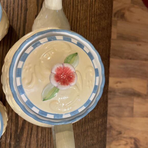 Better Homes Gardens Country Inn Teapot with Creamer & Sugar Bowl 3 Piece Set - Picture 6 of 13